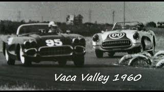 1960 Vaca Valley Raceway - Dave MacDonald 2nd in #00 Corvette at Vaca Valley