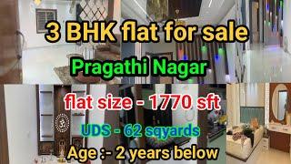 3BHK flat for sale in Hyderabad Pragathi Nagar || Resale flat for sale in Kukatpally | flat for sale