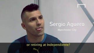 Aguero discusses retiring with Messi