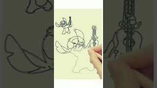 Learn to Draw Stitch #drawing #learntodraw #art #sketch #draw #coloringlearning #stitch