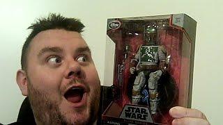 Star Wars Elite Series Boba Fett Die Cast Action Figure Disney Store Exclusive Unboxing Review