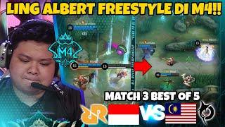 LING ALBERT NI BOSS FREESTYLE DI M4!! TERCENGANG SEMUA PENONTON LIATNYA!! MATCH 3 BO 5