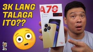 Itel A70 - Anu Ma Eexpect Mo sa 3000 Pesos na Budget Phone?