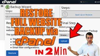 How to Restore Full Website Backup via cPanel [STEP BY STEP]️