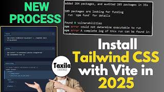 tailwind css is not working in react vite | how to install tailwind css in vs code |