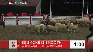 Calgary Stampede 2019 - Cutting Horse Non-Pro Finals - Emma Reinhardt & Miss Smoke is Smooth