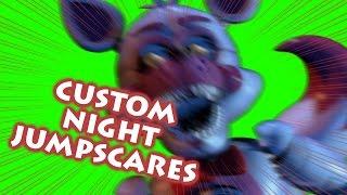 ALL CUSTOM NIGHT JUMPSCARES | Greenscreen Jumpscares | Sister Location Custom Night | v1.1 Update