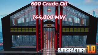 Turning 600 Crude Oil into 144,000 MW - Load Balancing Satisfactory 1.0