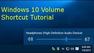 Windows 10 Volume Shortcut Tutorial