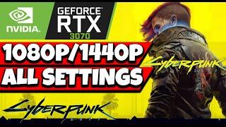 Cyberpunk2077 - RTX 3070 + Intel Core i5 10400F 1080p/1440p All Setting Preset Gameplay