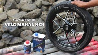 REPAINT VELG VARIO ALA ALA X MODE ..Hitam Gloss ,,Belkote 8200