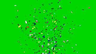 Confetti Green Screen No Copyright