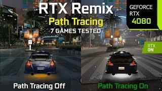 Path Tracing in Old Games with RTX Remix - The Ultimate Graphics/Performance Comparison | RTX 4080