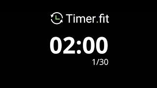 1 Minute Interval Timer with 10 Seconds Rest