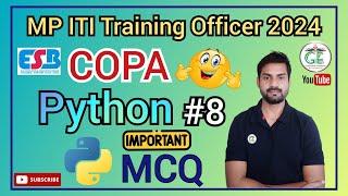 Python language mcq for ITI TO COPA MCQ || Python language mcq || mp iti to exam python language