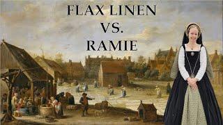 Linen vs. Ramie | Which One is Historically Accurate for 16th Century Embroidery?