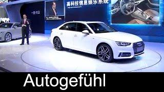 New Audi A4L Premiere Presentation & Exterior LWB long wheel base model for China neu - Autogefühl