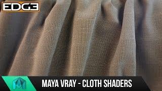 Maya & Vray Tutorial - How to create Cloth Shaders / Advanced material workflows HD