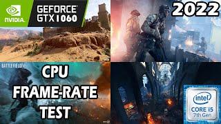 Battlefield 5 MP-64P | i5-7500 | GTX 1060 | CPU Frame-Rate TEST in 2022 | Tested in 3 Different Maps