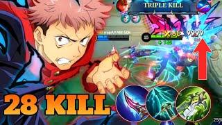 BUILD YIN TERSAKIT 2024, 28 KILL SOLO RANKED, YIN BEST BUILD 2024 - TOP GLOBAL YIN GAMEPLAY