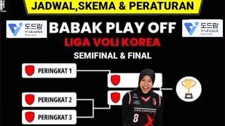 Jadwal Semifinal & Final Liga Voli Korea Wanita 2025~Jadwal PlayOff Semifinal Red Sparks 2025