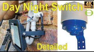 How to install a day night switch for a flood light.