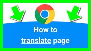 CHROME HOW TO TRANSLATE PAGE (Clear Steps)