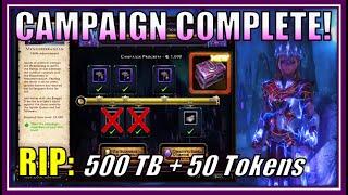 DON'T MISS OUT: 500 TB Fix Upcoming! (campaign complete) Eye of Odran Artifact Grind! - Neverwinter