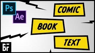 Comic Book Text Effect - Photoshop and After Effects