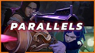 Arcane Parallels: Jinx and Cait (Season 1)