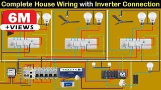 Complete House Wiring with inverter connection for all Room | House Wiring  | Electrical Technician