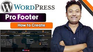 How to Design a Professional WordPress Footer | Create Custom Footer with Social Icons