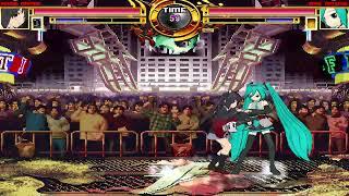 NICK54222 MUGEN: Azusa Nakano VS Hatsune Miku