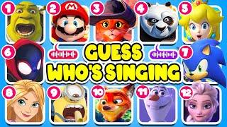 Guess 100 Character By Their Song? | Netflix Puss In Boots Quiz, Sing 1&2, Zootopia lGuess The Song?