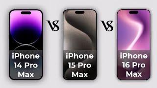 IPhone 14 Pro Max VS Iphone 15 Pro Max VS Iphone 16 Pro Max Full Comparison