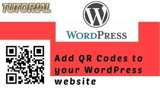 How to add QR Codes to your WordPress website. | video by TechyV