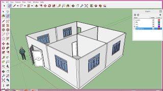 การใช้งานSketchup(Layer)อย่างง่าย