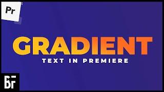 Gradient Text Effects - Adobe Premiere Pro