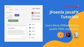 JFoenix Java FXML Tutorial - #09 Learn More JFXRadioButton - Change Radio Button Color