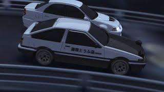 Ichijo Hits the Oil Slick (Initial D Fourth Stage)