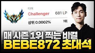 롤토체스 시즌1부터 매 시즌마다 랭킹1위 찍는 베베872 초대석! 첫 템 시작은? 요즘 좋은 덱은?!