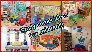 Study corner decor ideas specially for kids || Nook reading ideas!!