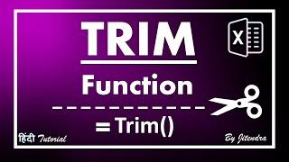 How to use Trim Function in Excel | Vlookup with Trim Function