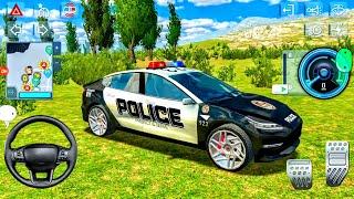 Android Police Car Driving Realistic Game #5 - Police Sim 2022 Simulator - Android Car Gameplays