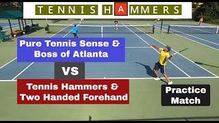 Pure Tennis Sense & Boss of Atlanta vs Tennis Hammers & Two-Handed Forehand | NTRP 5.0 Doubles