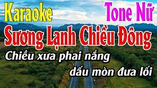 Sương Lạnh Chiều Đông Karaoke Tone Nữ Karaoke Lâm Organ - Beat Mới