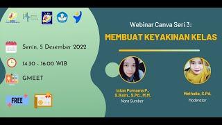 Webinar Keyakinan Kelas