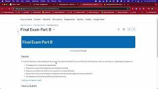 Where to find Final Exam Part B