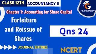 Qns 24 I Accounting for Share Capital I NCERT Solutions