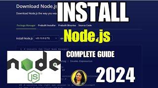 How to install Node.js in Windows 10/11 [2024 Update] | Download & Run Node.js in Easy Steps 